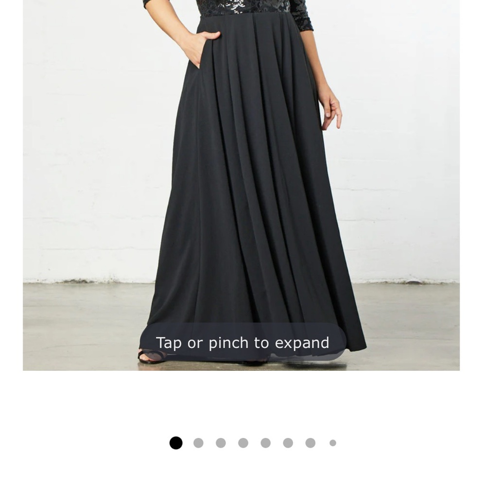 Kiyonna Black Sequin Lace Long Sleeve Dress - Picture 3 of 5